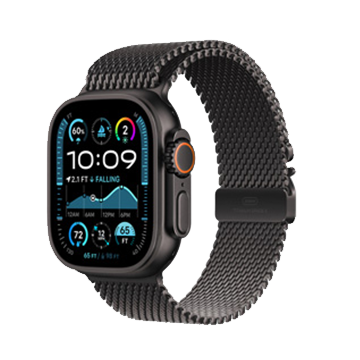 Apple Watch Ultra 3 49mm Black Titanium Milanese Loop