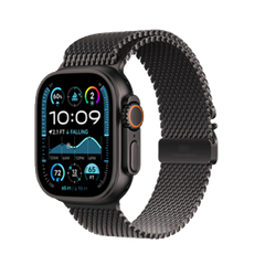 Apple Watch Ultra 3 49mm Black Titanium Milanese Loop