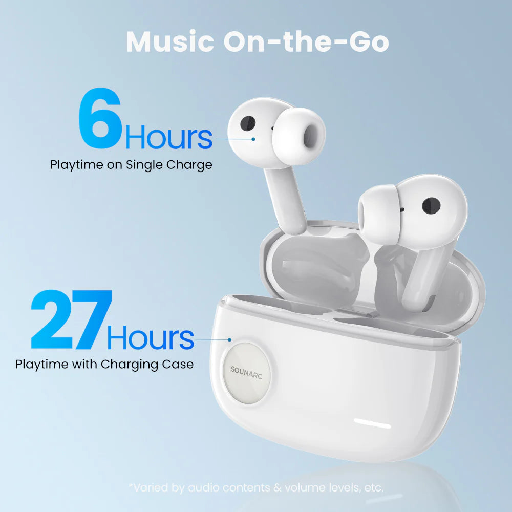 SOUNARC Q2 Active Noise Cancelling Earbuds